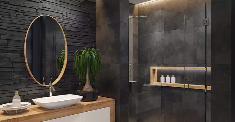 Bathroom Floor Tile Remodel in Blanchester