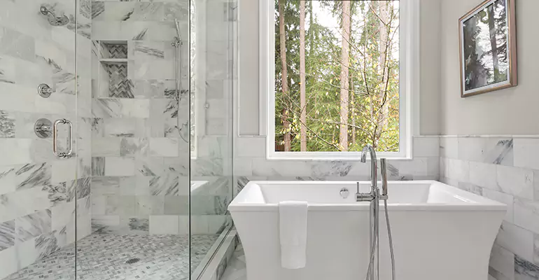 Bathtub to Tile Shower Conversion in Blanchester